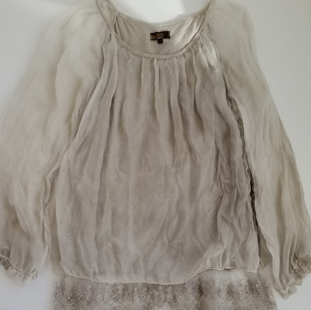 Amanti silk blouse made in Italy S